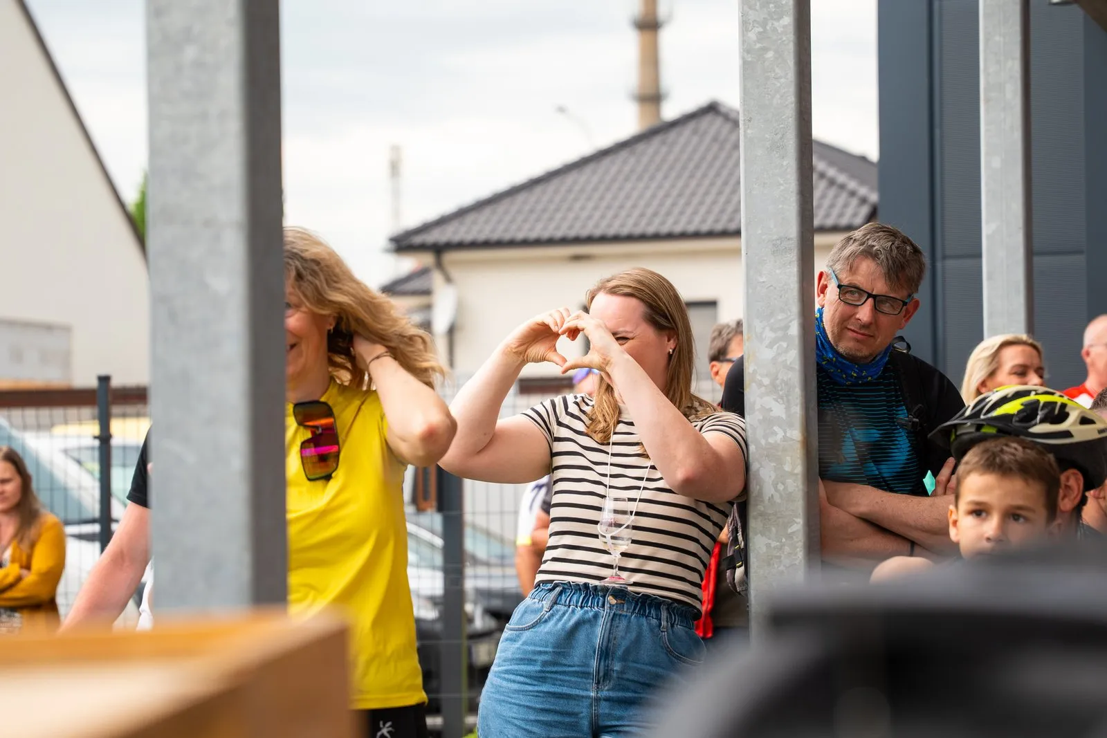 Dav lidí na akci na jižní Moravě