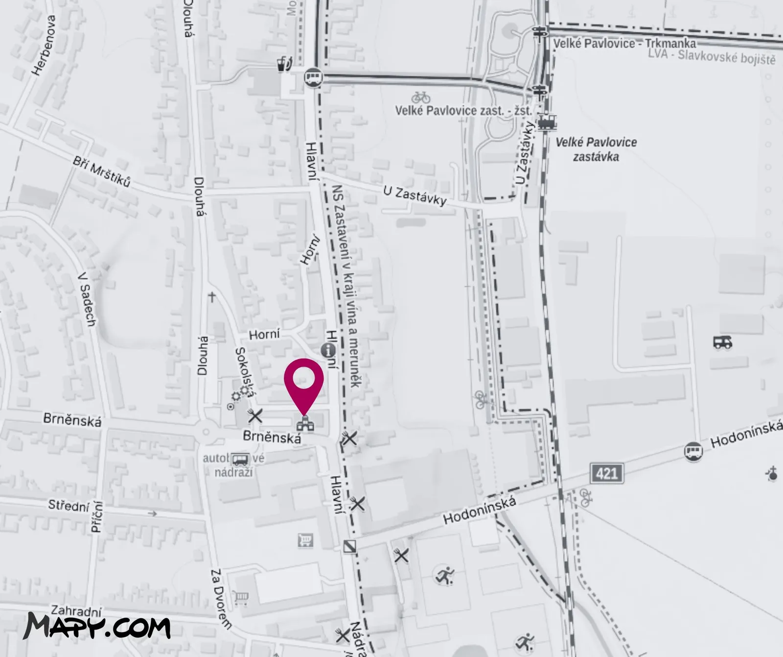 nádvoří Sokolovny, Velké Pavlovice